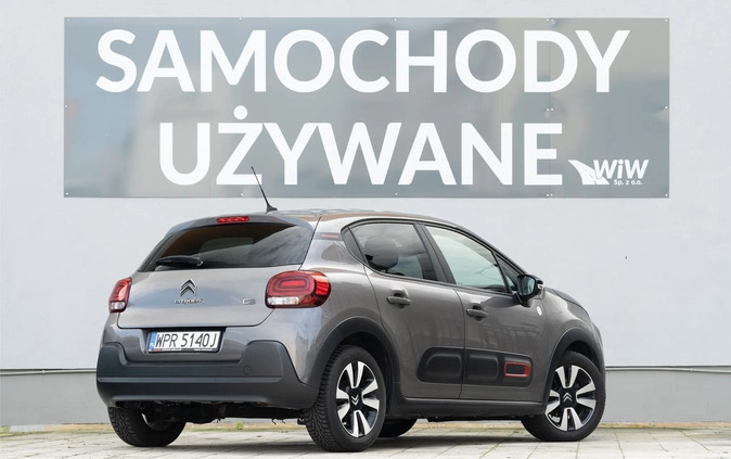 Citroen C3 cena 59900 przebieg: 74300, rok produkcji 2021 z Człopa małe 172